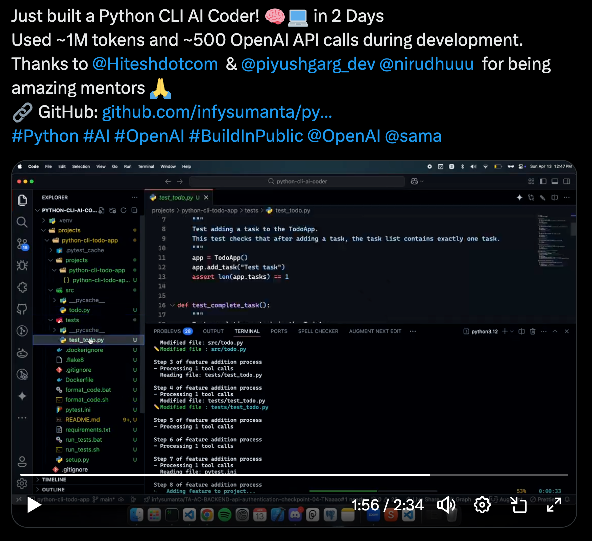 Python CLI Coder